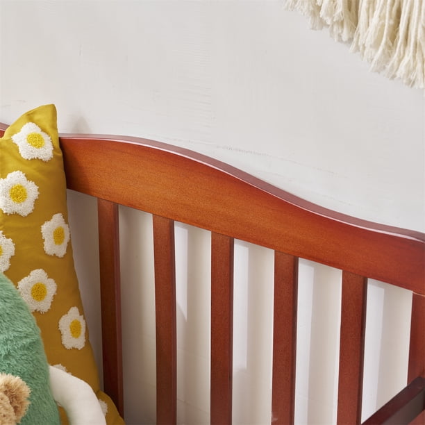 Ktaxon Baby Toddler Bed Solid Wood Bedroom Furniture with Safety