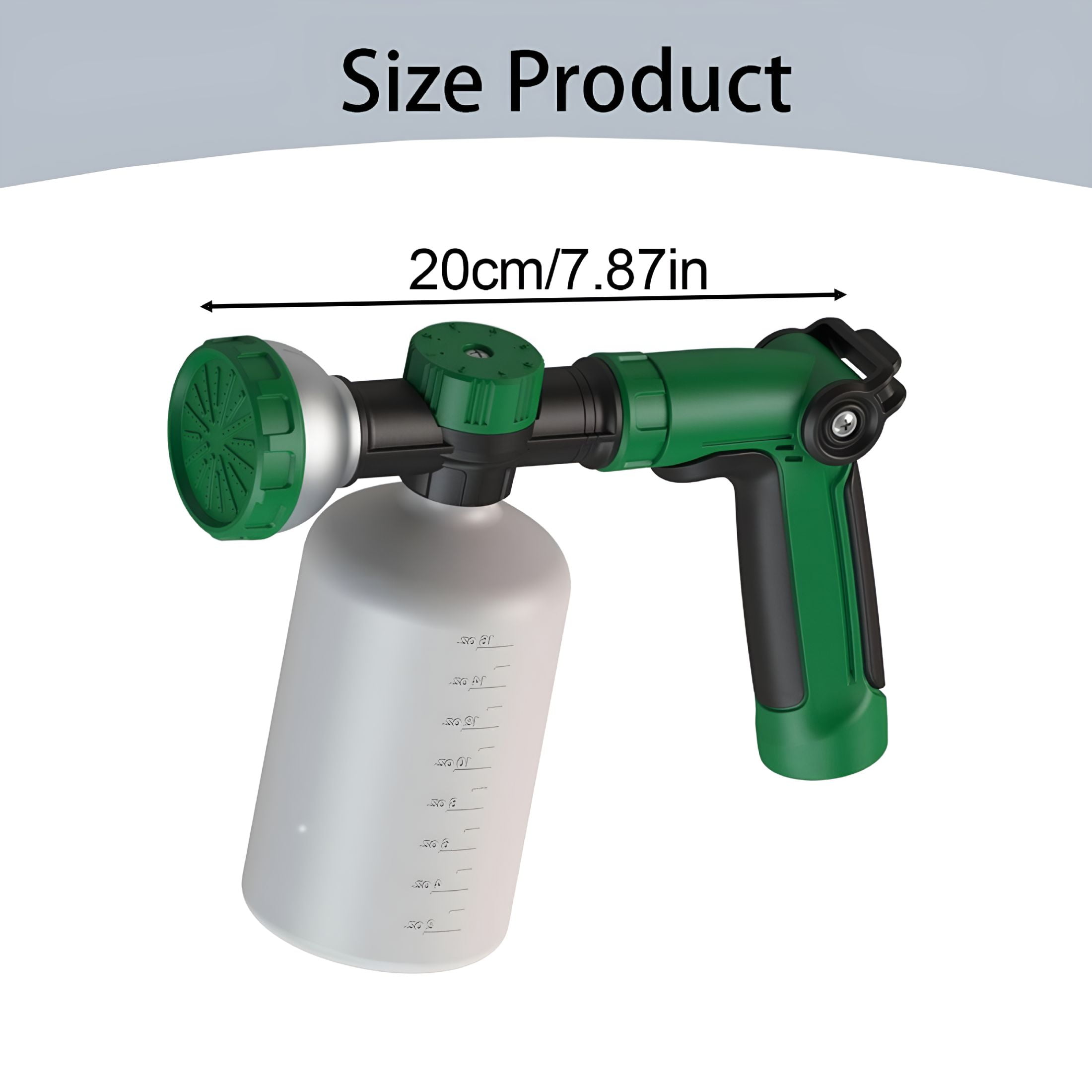 HIBIBUD 2026 New Portable Sprinkler,Hose End Sprayer for Liquid /Soap | Yard & Garden Feeder with 16Oz / 500Ml Bottle for Fertilizing and Watering Plants | Car Dog Wash Hose Attachment Nozzle