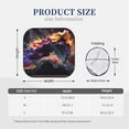 thumbnail image 2 of KLL Explosive Fluid Splash Art Windshield Sun Shade 2-Piece Foldable Car Front Window Sunshade for Most Sedans SUV Truck- Small, 2 of 5