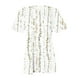 thumbnail image 4 of Gibobby Playeras Mujer Camisetas Cuello V Mujeres verano impresión moda Sexy botón Cardigan manga corta camisa cuello Casual túnica ajustada ropa Tops(Blanco,XL), 4 of 5