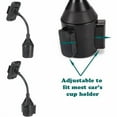 thumbnail image 5 of Car Mount Cup Holder for Samsung Galaxy S25/Edge/Plus/Ultra - Rotating Cradle Dock Gooseneck Stand, 5 of 9