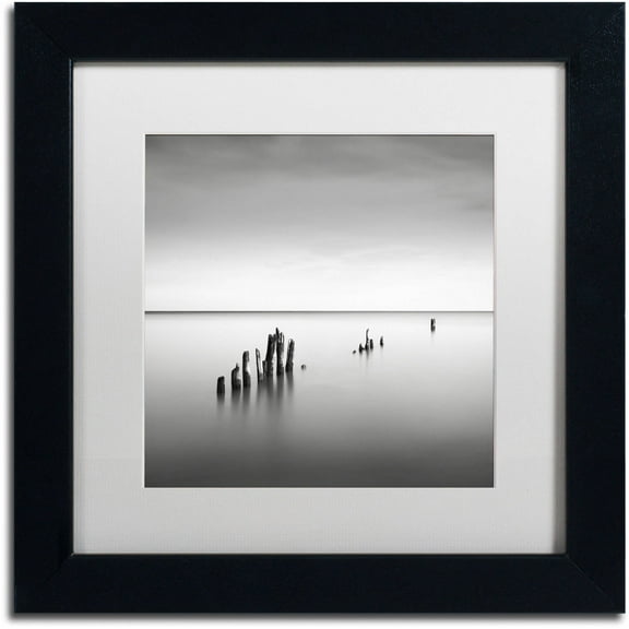 Trademark Fine Art "Slow Fade" Canvas Art by Dave MacVicar, White Matte, Black Frame