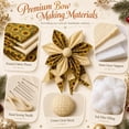 thumbnail image 3 of DIY Large Patchwork Bow Sewing Kit, Farmhouse Fabric Folded Flower Door Hanging Craft Set, DIY Craft Supplies, Gift for Adults Front Door Wall Window Porch, 3 of 7