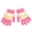 Pink, variant on 1 Pair Cartoon Character 's Gloves Reinforced Thumb Split Finger Mittens For Cold Weather Protections