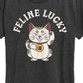 thumbnail image 3 of Instant Message - Feline Lucky - Women's Short Sleeve Graphic T-Shirt, 3 of 6