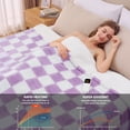 thumbnail image 4 of MEUDYT Electric Heated Blanket for Adult, 50.1"x60.1" Soft Flannel Heating Blanket with 10 Heating Levels & 8 Hours Auto Off，Light Purple, 4 of 8