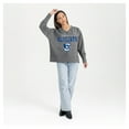 thumbnail image 3 of Women's Gameday Couture  Gray Creighton Bluejays French Terry V-Neck Pullover Sweatshirt, 3 of 6