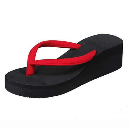 

Women s Ladies Platform Wedges Bohemian Beach Shoes Slippers Sandals
