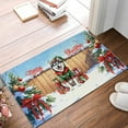 thumbnail image 2 of Merry Christmas Woofmas Xmas Noel Siberian Husky Elf Candy Cane Snow Doormat Husky Dog Lover Gifts Indoor Outdoor Welcome Mat - 13017, 2 of 5