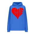 thumbnail image 4 of Goodeals Comfy Fleece Hoodies Women Long Sleeve Clothes Cute Love Heart Graphic Hoodies Trendy Valentine's Day Pullover Shirts Novelty Tops(Blue,S)Online Deals, 4 of 6