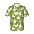 thumbnail image 2 of Picia Lovely Chickens Gentle Cotton Regular Fit Short Sleeve Casual Hawaiian Shirt for Men-XX-Large, 2 of 9