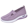 thumbnail image 3 of Women's Orthopedic Slip on Loafers Walking Shoes with Arch Support Comfort Knit Wedge Non Slip Work Sneakers, 3 of 6