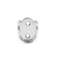 thumbnail image 3 of Unique Bargains Support de Tringle de Garde-Robe en Alliage de Zinc 6 Pcs, Embouts de Tringle de Rideau de Douche Supports de Prises Support de Bride Convient à Tige Dia 19mm, 3 of 4