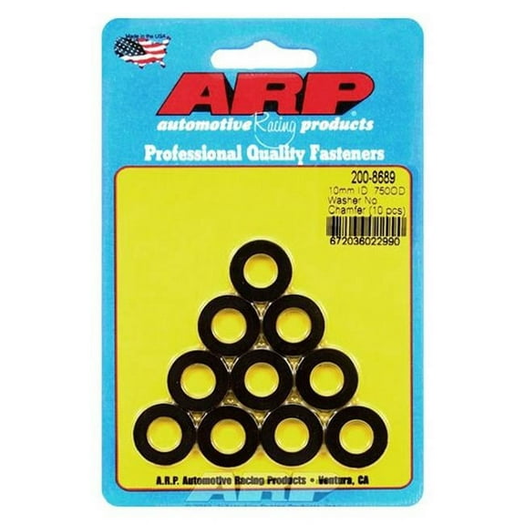 ARP 200-8689 10 mm x 0.75 in. Black Washers - Pack of 10