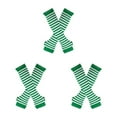 thumbnail image 2 of Transemion Stay In Style With Thick Thighs Long Socks Made With Polyester And Highly Elastic Easy To Wear green and white 3Set, 2 of 6