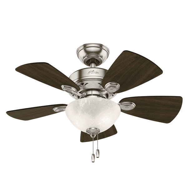 Hunter 52092 Watson 34 2 Light Indoor Ceiling Fan In White Com Light Indoor Ceiling Fan In White, Indoor Ceiling Fan With Light