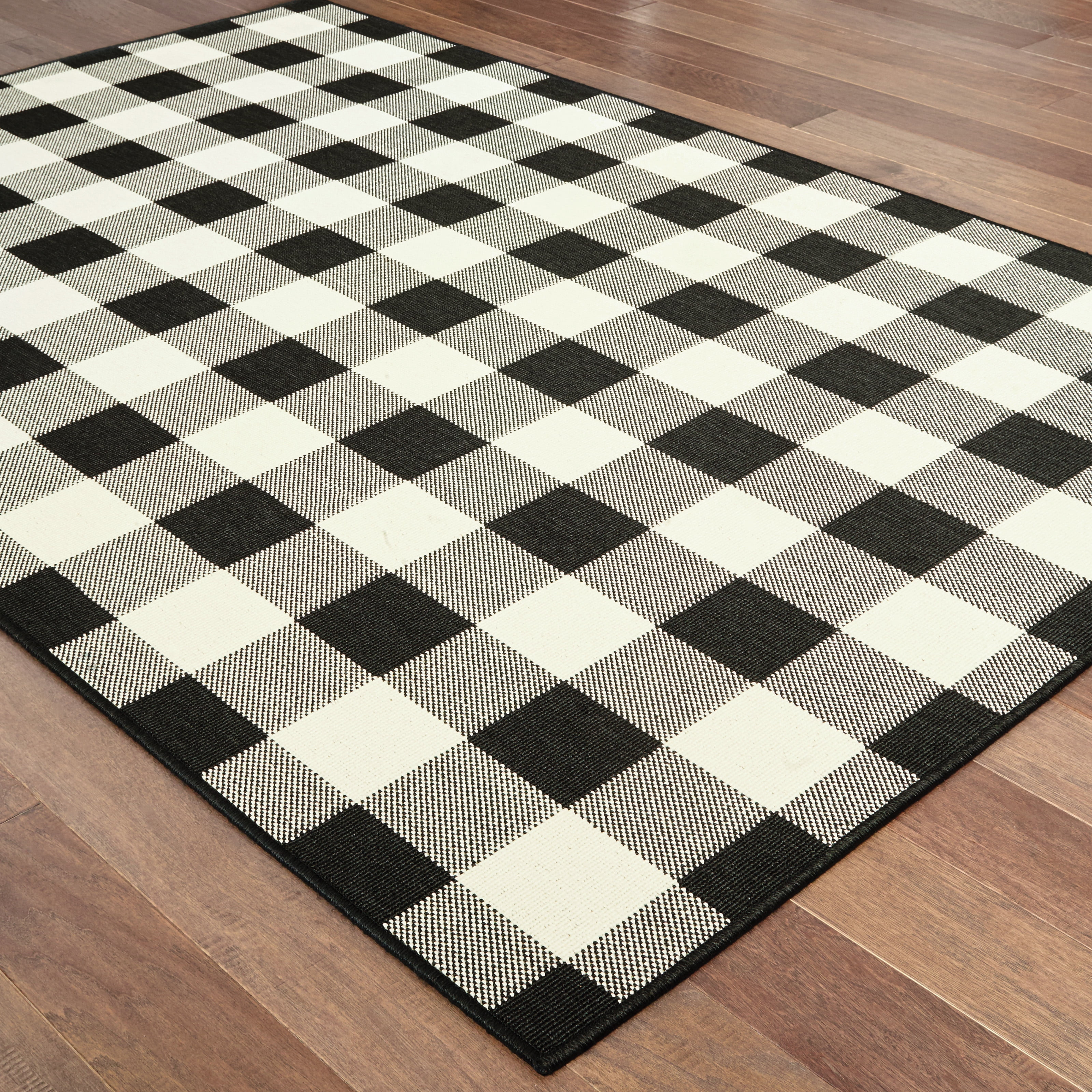 Avalon Home Mackinaw Gingham Check Indoor/Outdoor Area Rug