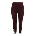 thumbnail image 5 of Womens Fashionable Solid Color Waist Tightening And Buttocks Lifting Pants, 5 of 5