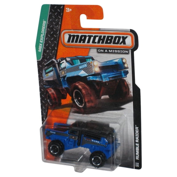 Matchbox MBX Explorers (2013) Blue Rumble Raider Toy Truck 119/120
