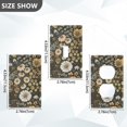thumbnail image 7 of Yayeee Blank Wall Plate Cover 1-Gang 4.5"x2.7" Home Unused Decorative Outlet, Floral Wilderness Pattern, 7 of 7