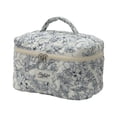 thumbnail image 3 of Bolsa de maquillaje de algodón pequeña, fresca y bonita, bolsa de almacenamiento de artículos de tocador portátil de nicho, linda caja con flores, caja de bolsa, 3 of 6