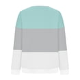 thumbnail image 4 of Pisexur Chandails en Molleton pour Femmes Col Rond Patchwork Colorblock Chandail Mode Décontracté Manches Longues pour Femmes Chandails en Molleton Amples pour Femmes, 4 of 5