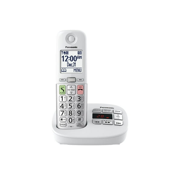 Teléfono inalámbrico Panasonic KX-TGU430W con pantalla grande y botones
