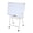 Silver,80x120cm, variant on Porfeet 90x120cm Mobile Whiteboard, Double Sided Rolling Whiteboard, Folded Magnetic White Board, Large Reversible Dry Erase Board, Wall Planner Dry Erase Board,White,90x120cm