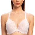 thumbnail image 3 of CHUANK Female Racerback Front Closure Unlined Underwire Bra for Women Black 34B, 3 of 4