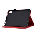 thumbnail image 4 of Jiahe Cover For iPad 10th Generation 2022 10.9 inch,Rugged Shockproof Emboss Flower Pattern Auto Wake/Sleep Card Slot Kickstand Full Protection Case Cover,Red, 4 of 9