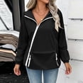 thumbnail image 2 of Sentmoon Cute Jackets for Women Windproof Hooded Neck Fall Jacket Lined Long Sleeve with Zipper Fall Coats with Pockets for Travel Golf Hiking, 2 of 9