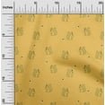 thumbnail image 2 of oneOone Cotton Silk Yellow Fabric Wine Glass Fabric For Sewing Printed Craft Fabric By The Yard 42 Inch Wide, 2 of 5