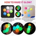 thumbnail image 4 of Bewildely 6 unids/set bolas de pared fluorescentes no tóxicas para un tiempo de juego seguro bolas de pared adhesivas fluorescentes regalos TPR Juguetes, 4 of 6