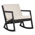 thumbnail image 4 of Safavieh PAT7013F Outdoor Collection Vernon White Rocking Chair, Black/Beige, 4 of 4