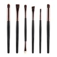 thumbnail image 1 of Cepillos de Maquillaje de Ojos Sunnimix Aplicador de Ojos Definidor en Polvo 6 Piezas Café Negro, 1 of 8