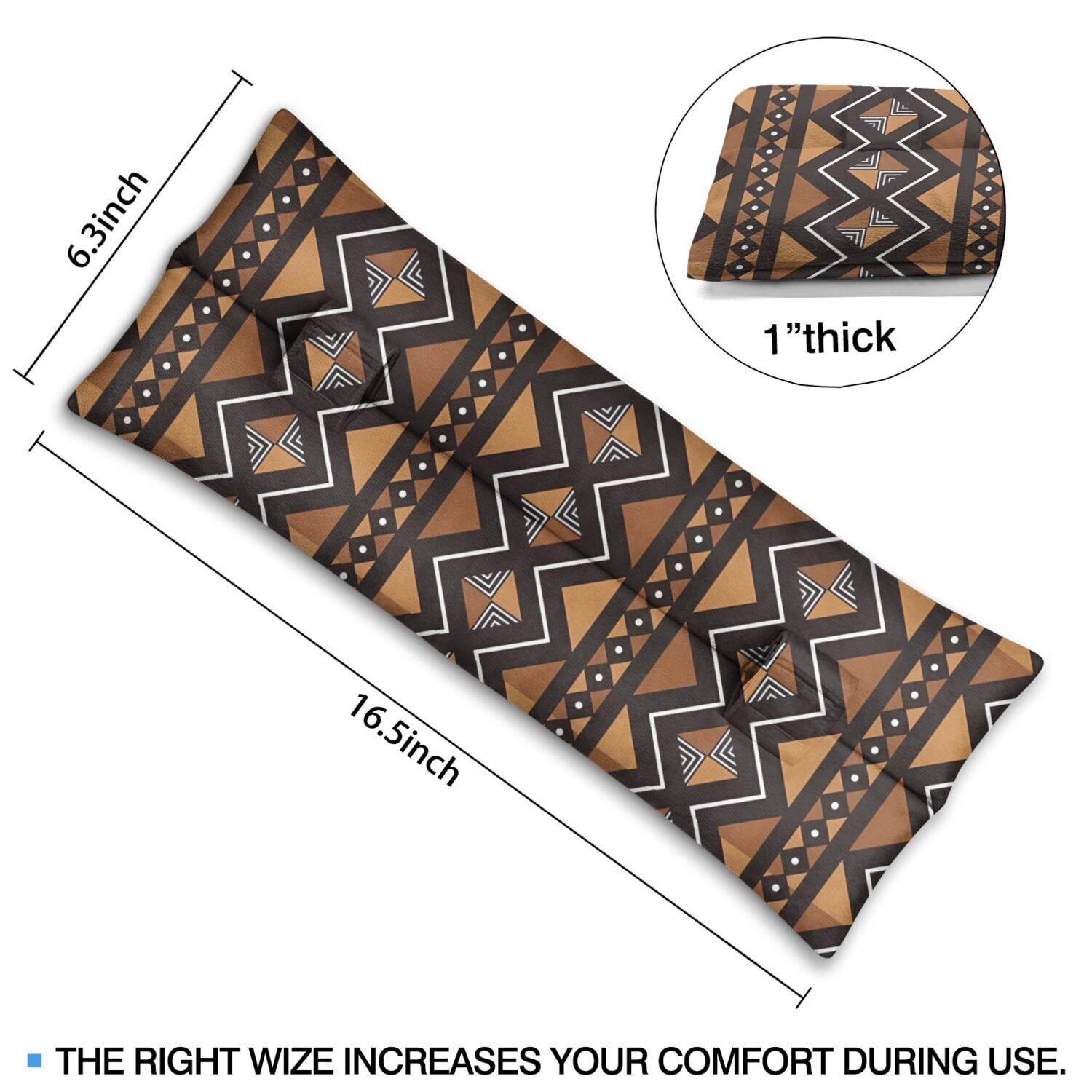 Chest Protection Seat Belt Pillow Post-Mastectomy Comfort Cushion (Bohemian)