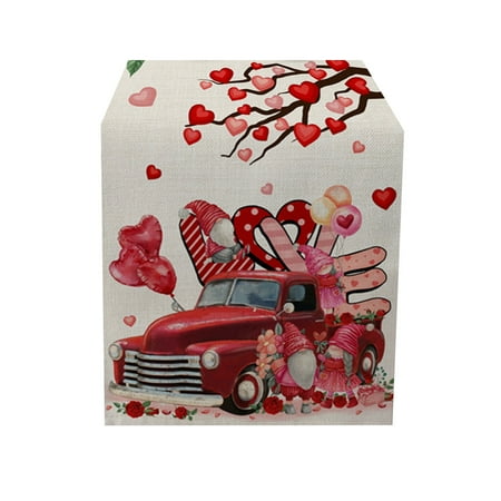 

Wozhidaoke valentines day decor 2023 Wedding Red Table Flag Waterproof Tablecloth Wedding Party Doilies home decor tablecloth
