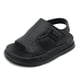 thumbnail image 5 of Sandalias para niños de verano para hombres de 1 a 5 años, sandalias de playa de cuero antideslizantes con suela suave para niños y bebés, 5 of 6