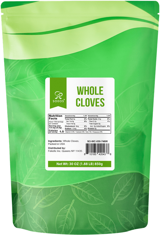 Soeos Whole Cloves, 30 oz (1.88 LB) 850g, Premium Whole Cloves for Cooking, Baking, and Spices