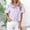 Purples, variant on Stand Collar Tops for Women Striped Puff Sleeve Button down Blouse Summer Casual Loose T-Shirt 2026,S