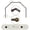 Cocoa, variant on Domovina Lucy 13/16" 5 Sided Bay Window Single Curtain Rod-Color:Cocoa