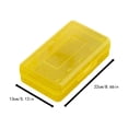 thumbnail image 3 of Small Pencil Box, Plastic Case with Hinged Lid and Snap, Portable Storage for Back to Campus Supplies, Yellow, 3 of 7