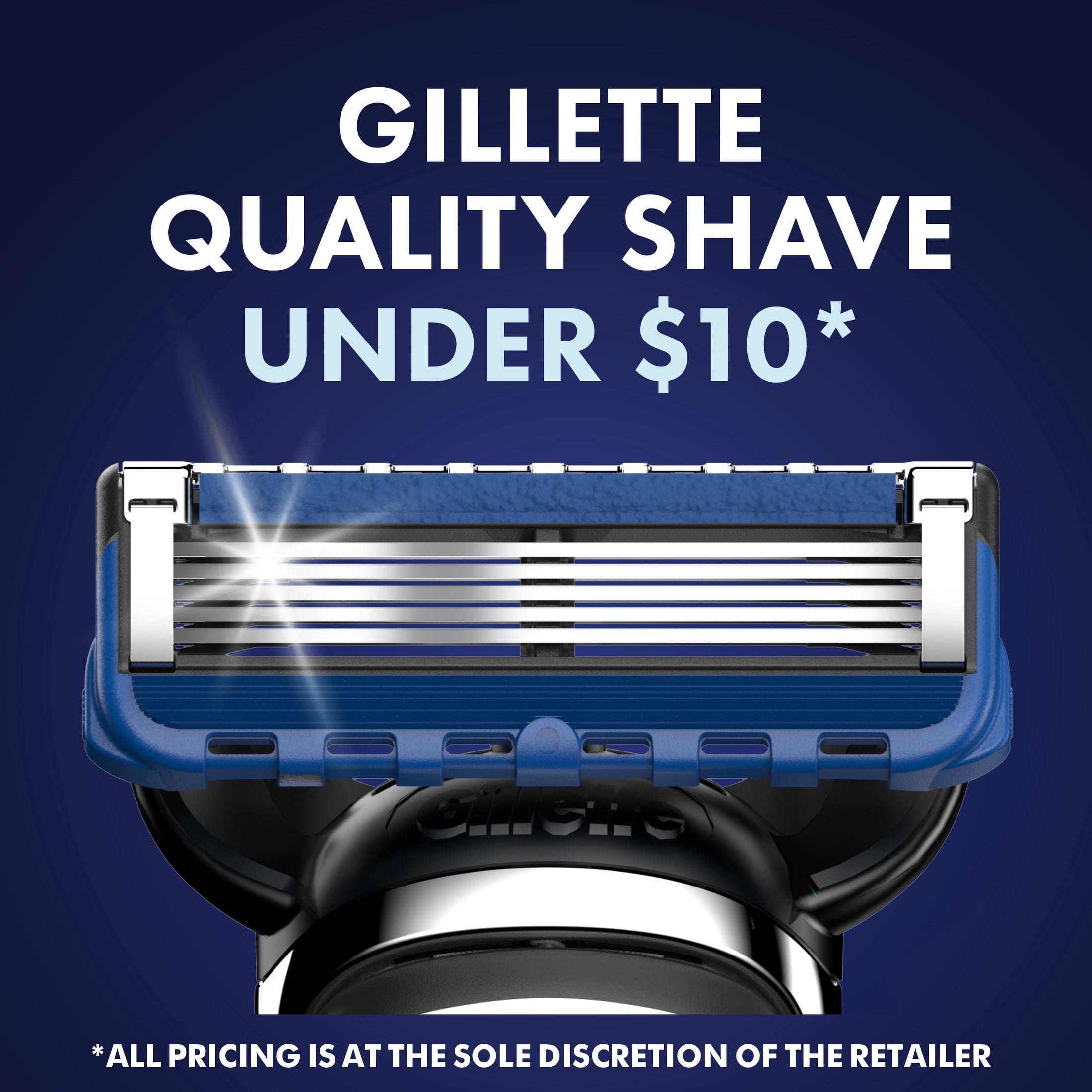 Gillette Mens Razor, Clean & Fresh, Handle + 2 Blade Refills