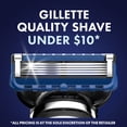 thumbnail image 3 of Gillette Mens Razor Refills, Clean & Fresh, 4 Blade Refills, 3 of 10