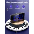 thumbnail image 5 of Digital Alarm Clock for Kids, Large Digits, Easy to Set Dual Alarm Clock with 6 Dimmer, 3 Ringtones & 3 Volume, 12/24H, 9Min Snooze, Bedside Alarm Clock Desk Alarm Clock for Heavy Sleepers, 5 of 12