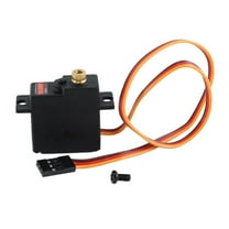 Almencla 1:14 Scale RC Car Servo Replacement Supply RC Vehicle Scale Accessory DIY Accessory Metal for Wltoys 124007 144010 124016 Car