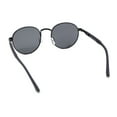 thumbnail image 4 of Round Victorian Metal Engraved Rim Hipster Boho Fashion Sunglasses All Black, 4 of 4