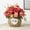 Red Vacemry under $5, variant on Vacemry Under $5 Flower Arrangement Basket, Artificial Floral Display for Home Table Decor, Simulation Bouquet with Decorative Vase, Centerpiece for Various Occasions