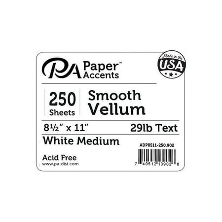 UPC: 0740512139026 | Paper Accents Vellum 8.5 x 11  29lb White Medium 250pc
