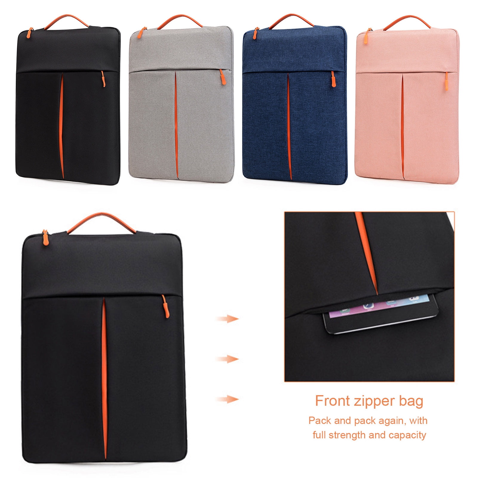 Deyuer Splash-proof Laptop Case Notebook Sleeve with Handle Soft Lining Design Waterproof Universal Laptop Storage Bag,Blue